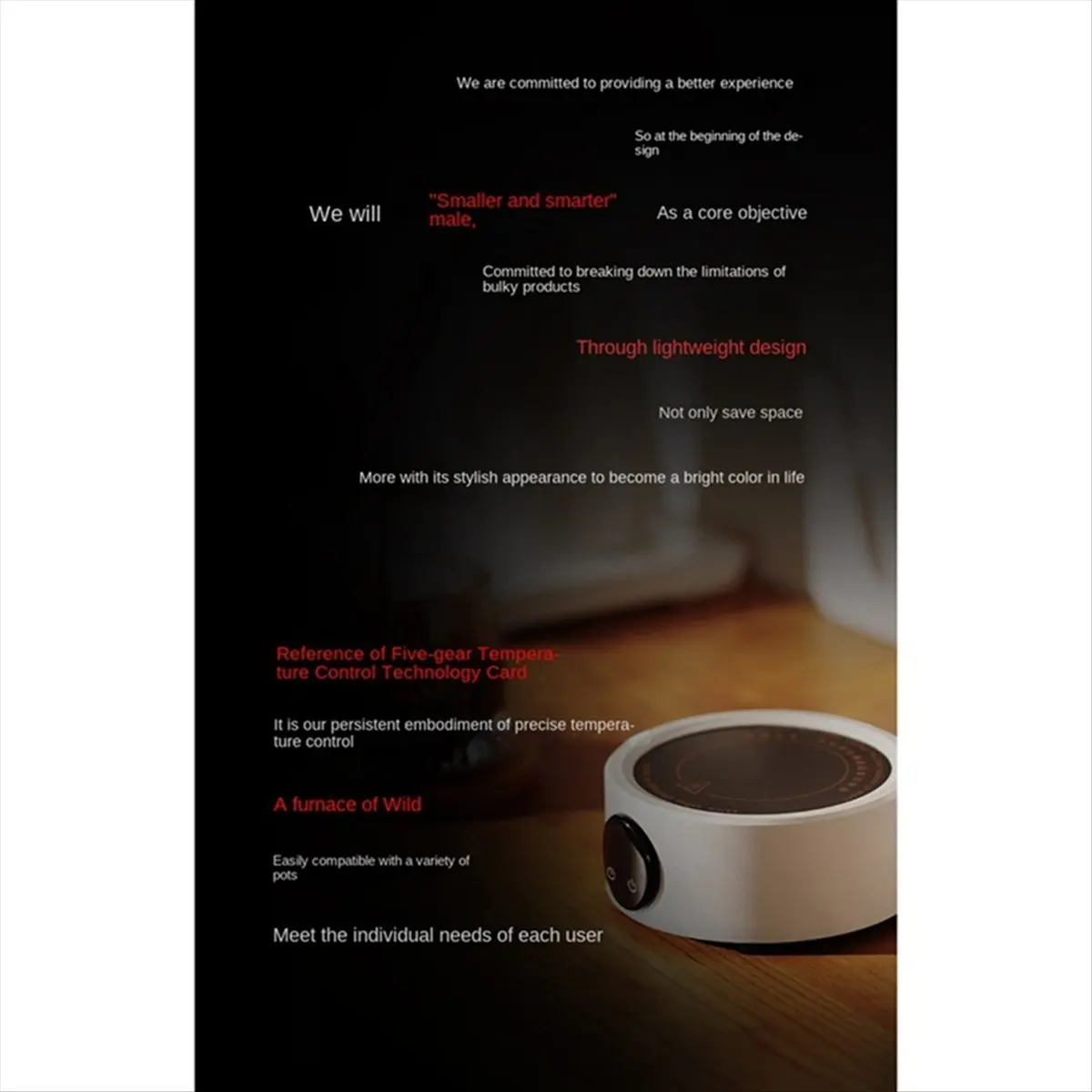 

(FDDT) Mini Coffee Electric Stove for Moka Pot 800w Ceramic Cooktop Milk Water Heating Furnace Coffee Tool for Camp EU PLUG A