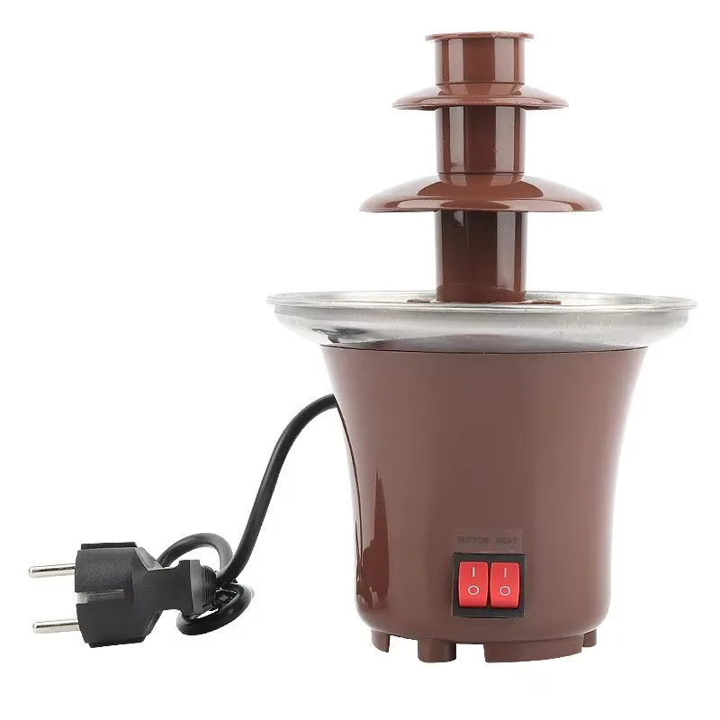 

Mini DIY 2-layer electric chocolate fountain custom color
