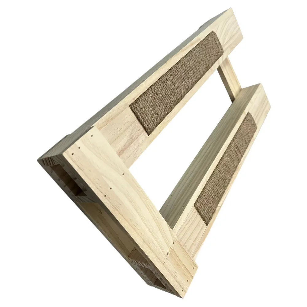 

Solid wood pet short-footed male cat assisted pedal, mating male cat assisted wooden rack tool, cat rack, cat scratch board