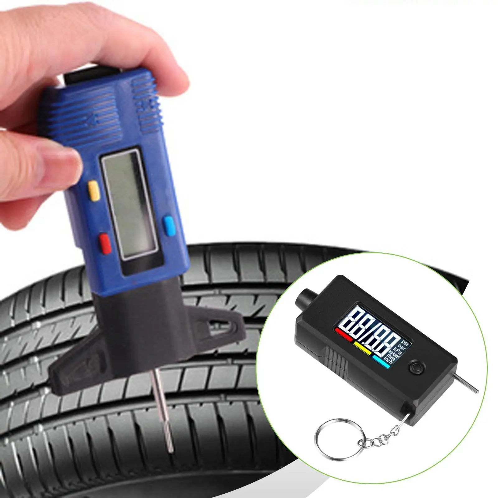 

Tire Pressure Gauge 2 in 1 Digital PSI Tire Gauge for Automobile Bike