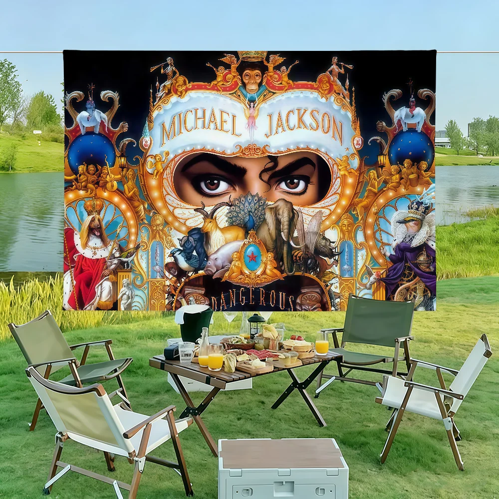 Singer M-Michael J-Jackson Flag Wall Decorations Home Decor Suitable For Living Rooms Bedrooms Dormitories Parties And Holidays