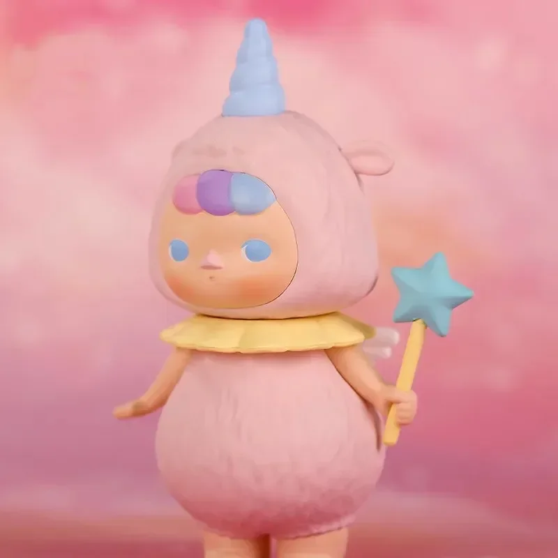 POP MART ซีรีส์ Pucky Forest Elf กล่องสุ่ม ของตกแต่งโต๊ะทำงาน โมเดลน่ารัก ของขวัญ ของเล่นเด็กผู้หญิง อนิเมะ