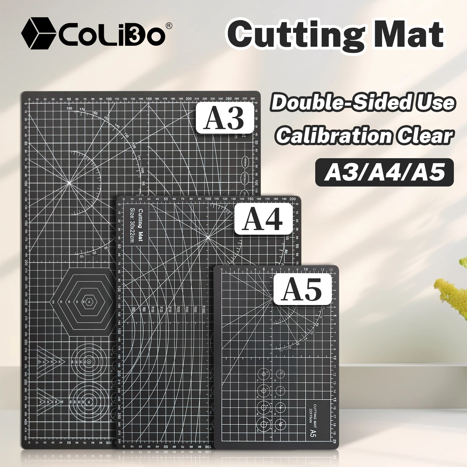 

PVC Cutting Mat A3/A4/A5 Double Side Underlay Workbench Patchwork Cut Pad Sewing Manual DIY Knife Engraving Leather Cutter Board