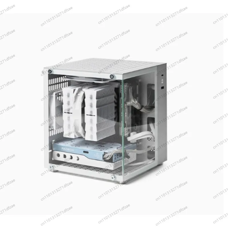 

11L Portable Mini ITX Side Through Main Case Air Cooled Non-matx/TK0 Silver White U25 Sea View Room Chassis