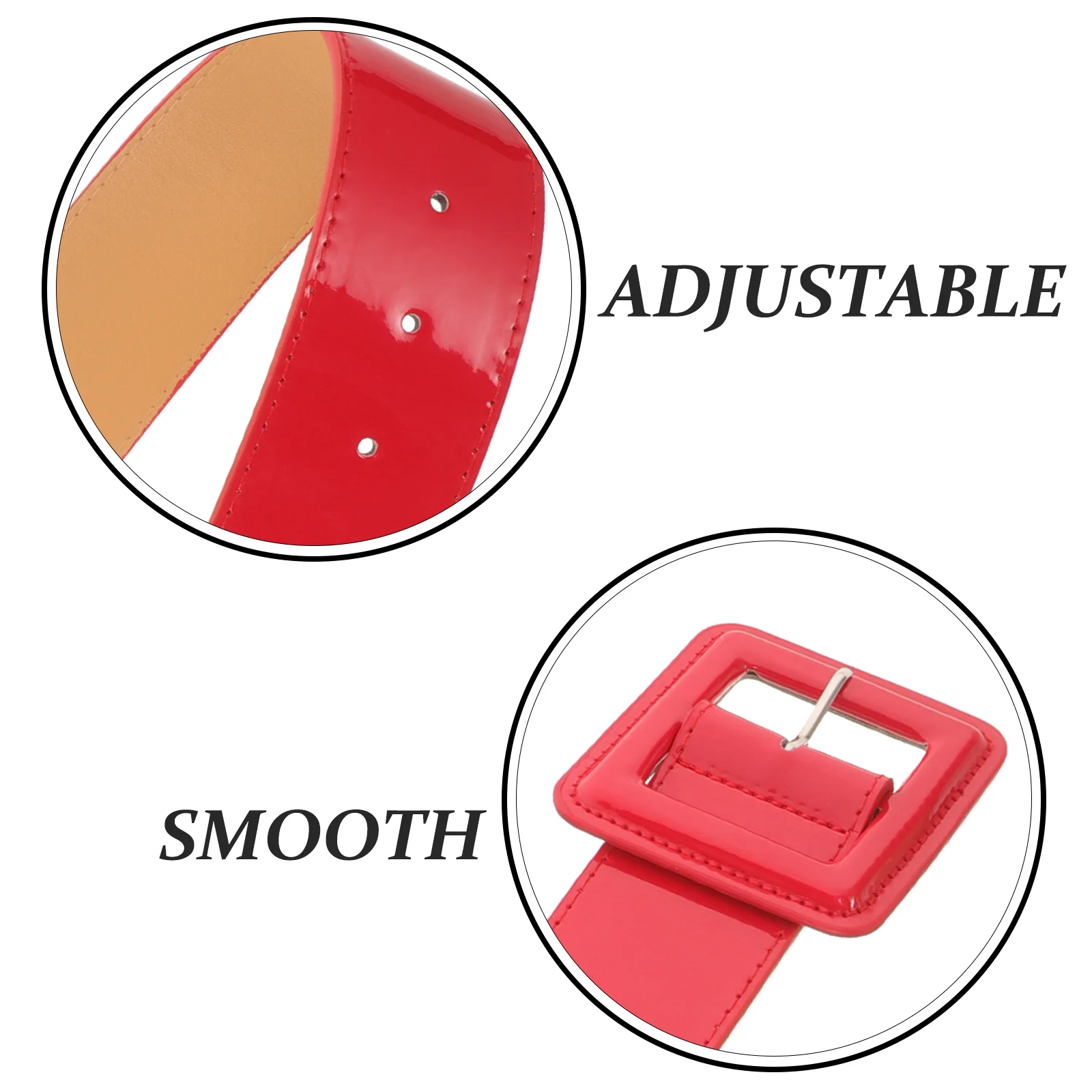 Cinture larghe brevettate per donna, decorazione vintage, abito causale da uomo artificiale