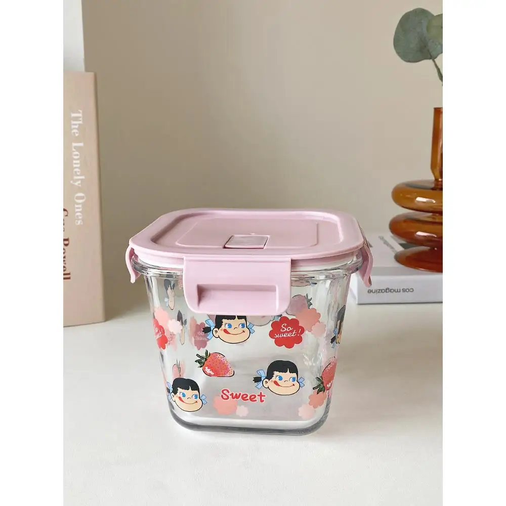 Microwave Safe Heatable Glass Soup Bowl Lunch Box Fruit Bento Box Takeaway Meal Container Adult Lunch Container Heat Resistant view 2