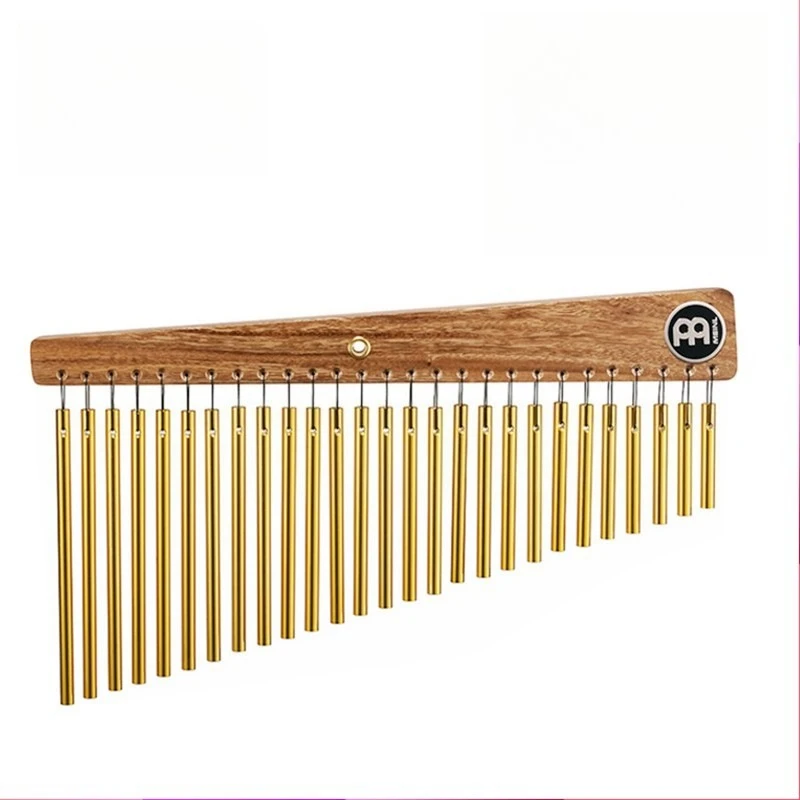 Wind Chimes Percussion Single Row Chime, Stage Performance Instrument, Gold Finish, Professional Quality Sound