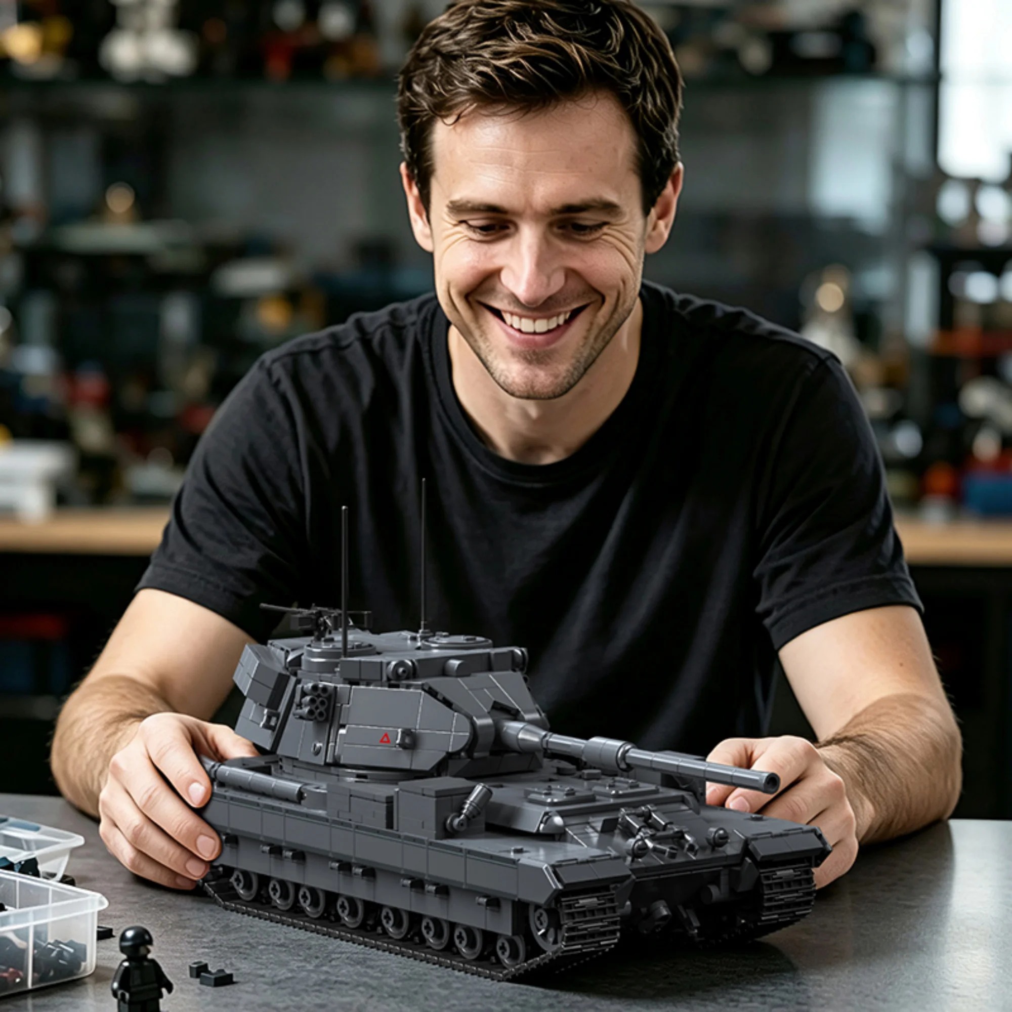 2165 ชิ้น บล็อกตัวต่อรถถังปืนใ - Lego Compatible Military Tank บทวิจารณ์และราคา