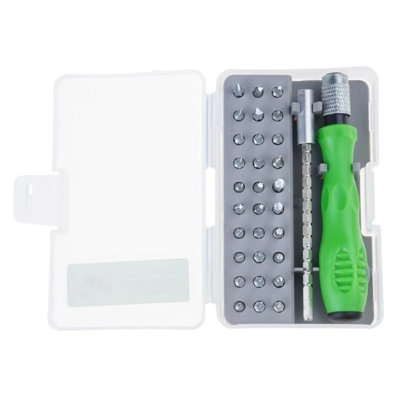 

Y1UD Compact 32pcs Screwdriver set with Ergonomic Handle Upgrades Suitable for DIY Projects & Home Appliance Repairs