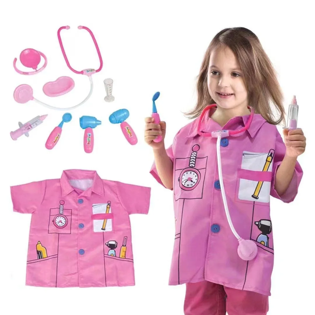 Children's loween Costume Stage Performance Outfit Little Doctor Firefighter Nurse Engineer Lawyer Six-One Costume