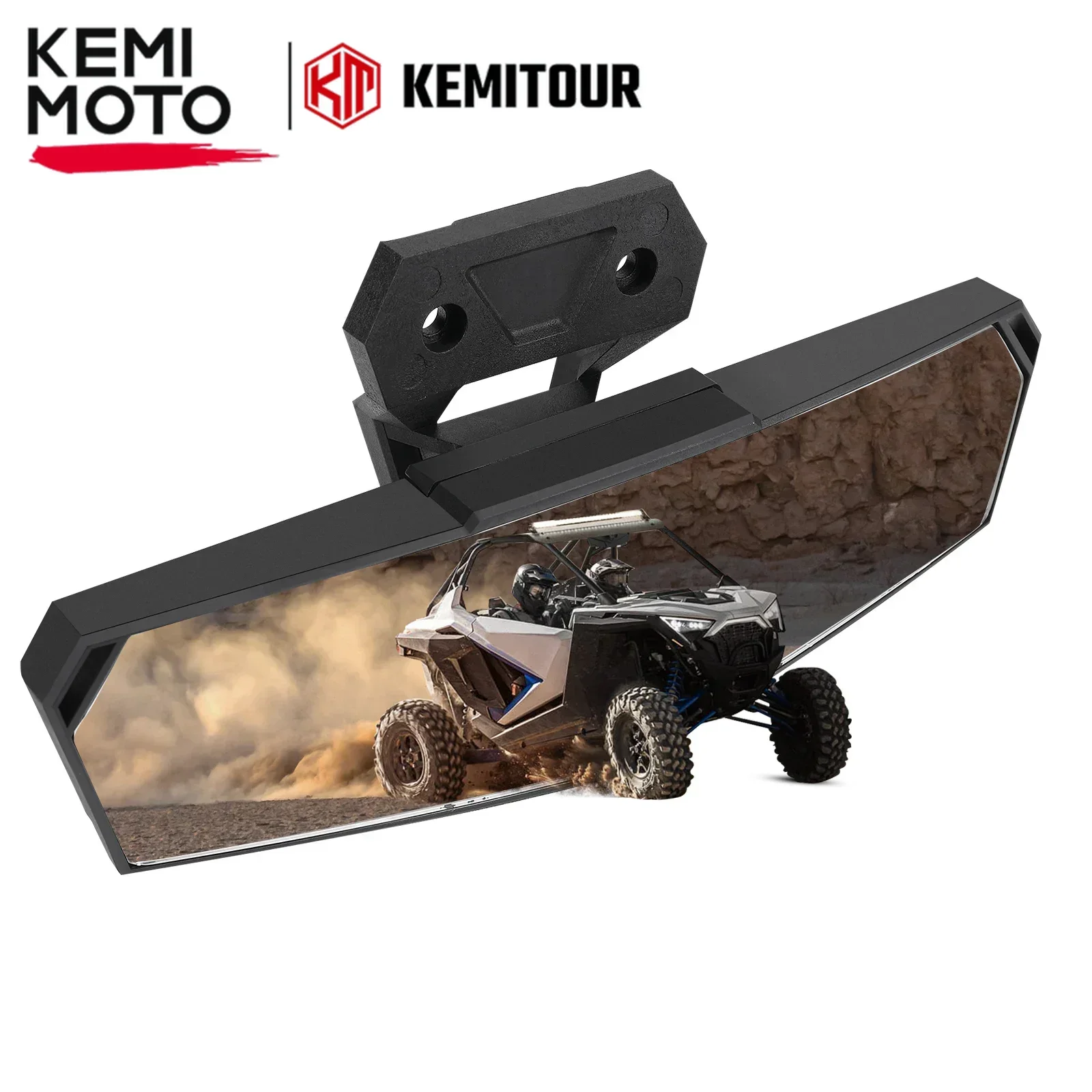 KEMIMOTO UTV Center Convex Rear View Mirror #2883763 Compatible with Polaris RZR RZR XP 1000 PRO XP / 4 RZR Turbo R /4 2020-2025