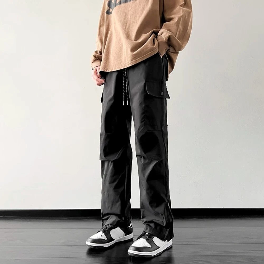 Joggers Trousers Man Wide Work Wear Fashion Techwear New In Cheapest Cheap Slacks Y2k Vintage Street Nylon Cargo Pants for Men