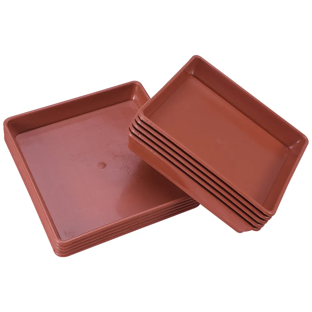 10Pcs Plastic Flowerpot Tray Plant Saucer for Indoor Outdoor Use Drip Water Catcher Drain Tray Garden Bonsai Pot Plate