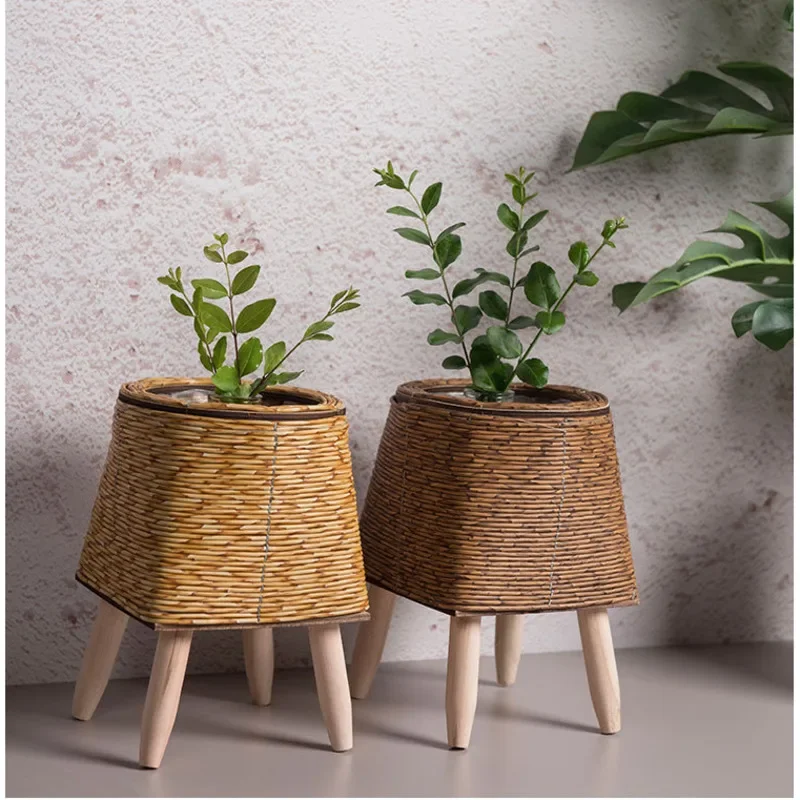 Creative Desktop Plant Stand Plastic Imitation Vine Succulent Pot Landing Triangle Bonsai Basin Versatile Scene Flower Rack