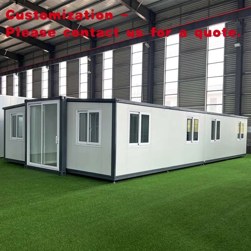 

Изготовленный на заказ.20/30/40 футов Расширяемый сборный контейнер для дома из стали и сэндвич-панели с кухней и ванной комнатой на открытом воздухе