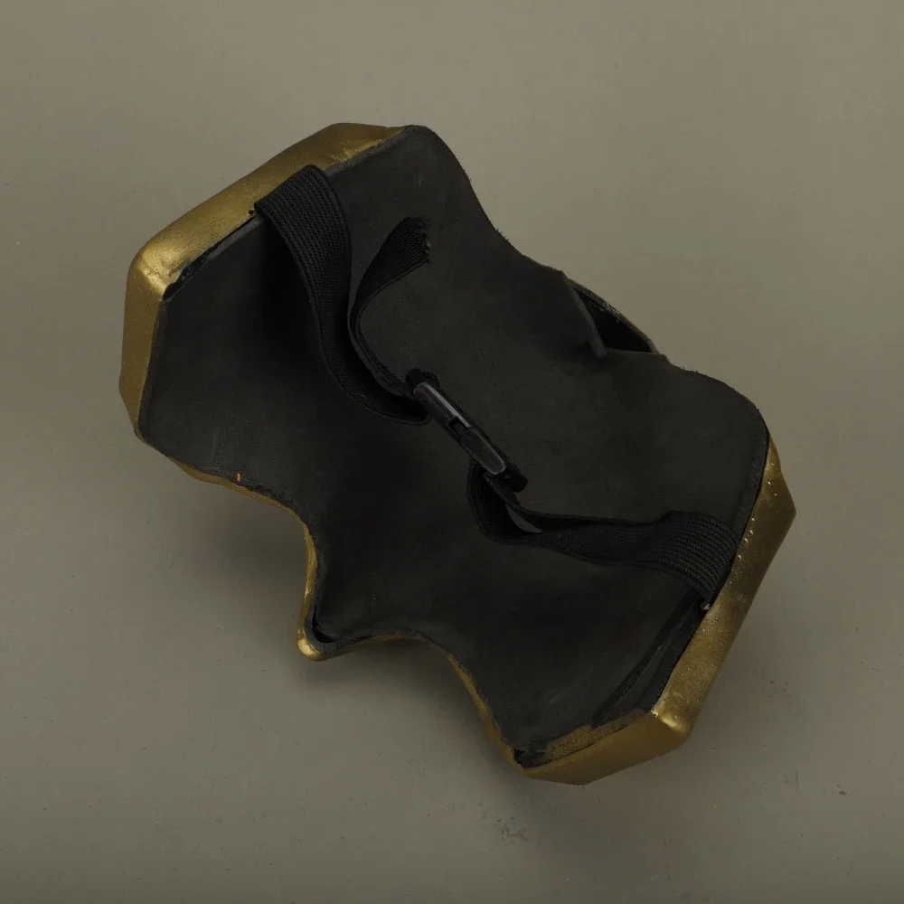 2019 New Mortal Kombat X Scorpion Hanzo Hasashi Sandal Wood Mask Half Face PVC Masks Adult Men Cosplay Costumes Halloween Mask