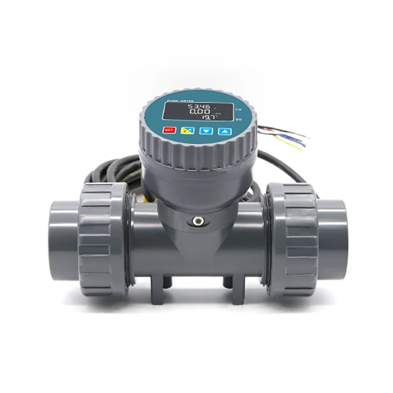 DN25 DN50 DN80 LCD Electronic Flowmeter High Precision Smart Digital Display Flowmeter RS485 PVC Flow Sensor For Farm/Garde