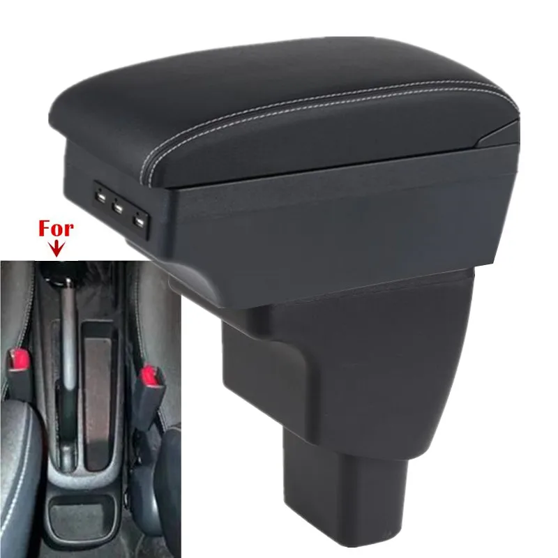 

For Hyundai I10 Armrest Box For Hyundai I10 Car Armrest Central Storage box with USB Interior Dedicated Retrofit Car Accessories