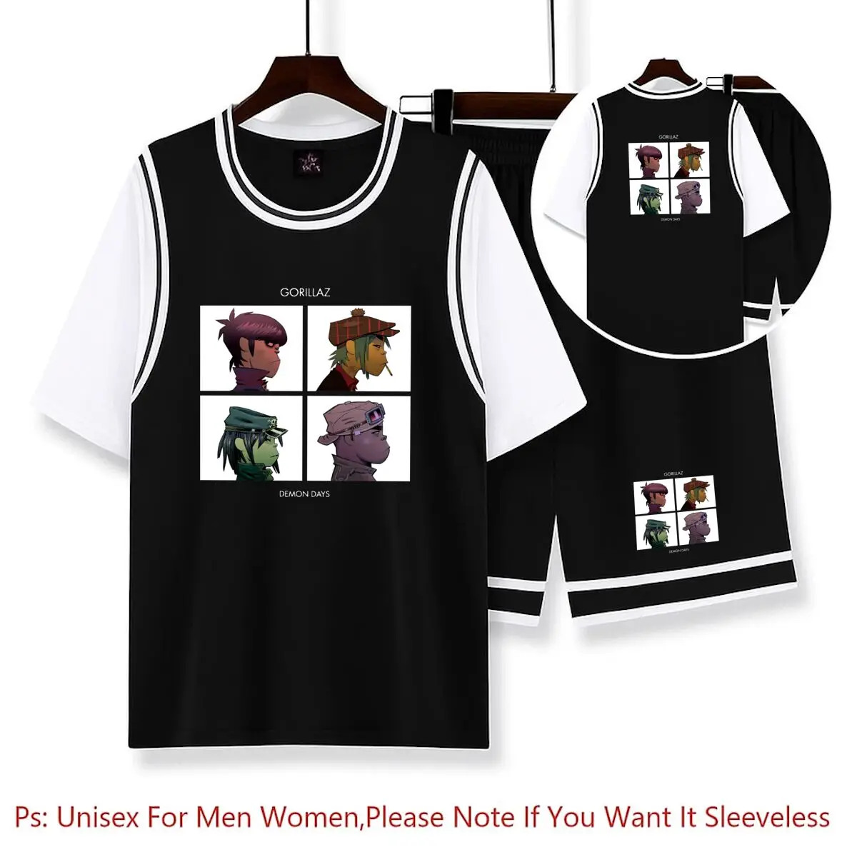 

Комплекты баскетбольных рубашек «Дни демона» Футболка для мальчиков и девочек Креативный баскетбольный трикотаж Быстросохнущие уникальные футболки