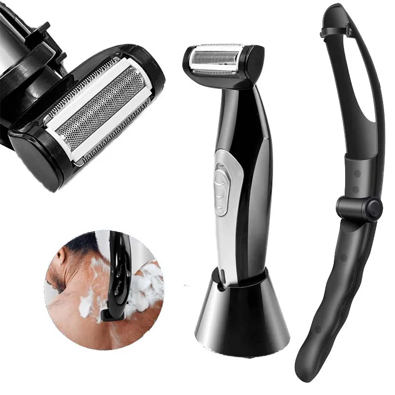 

Do-It-Yourself Electric Back Hair Shaver Waterproof USB Charging Removable Back Hair Trimmer Household Application