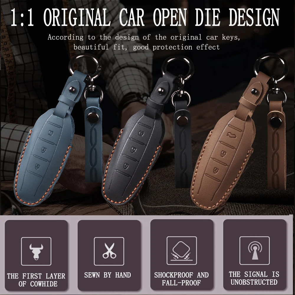 Car Key Cover Key Case Keychain for Dongfeng Fengguang DFSK Glory 580 Fengon Ix5 Ix7 Seres 3 5 Sf5 2022 2024