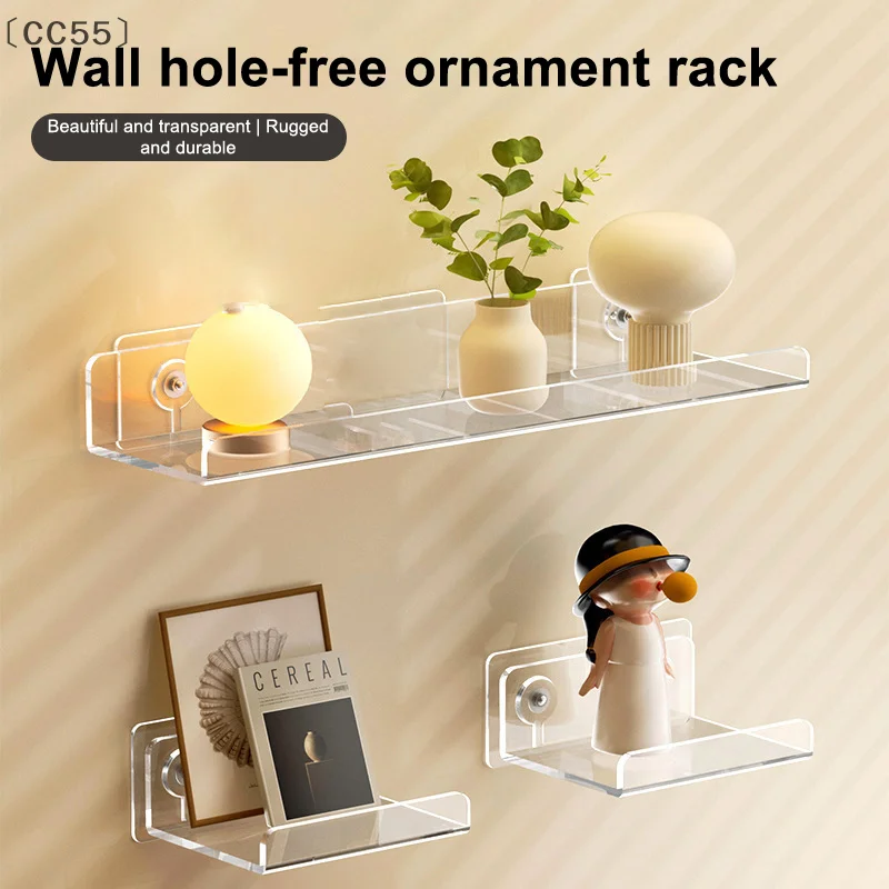 ieniaCC55 ParqueKlarer Acrylständer Wand L/U-förmig Stanzfreie Wandtafel Aufbewahrung Badezimmer Küche Wohnzimmer Wandpräsentationsständer Organizer