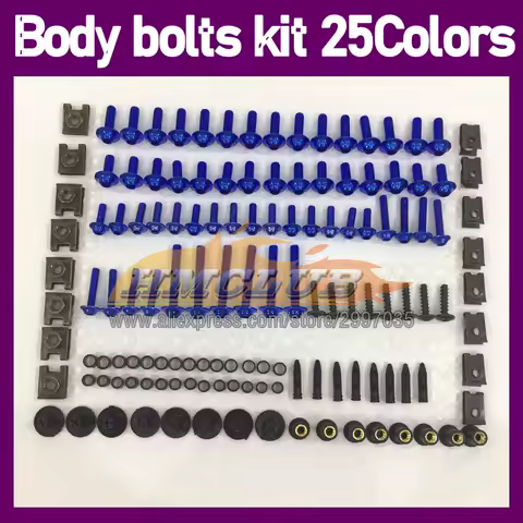 268PS Body Bolt Screw Nuts For HONDA CBR1100XX Blackbird CBR1100 CBR 1000 XX 96 97 98 1999 2000 01 Fairing Bolts Full Screws Kit