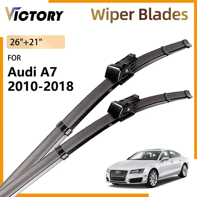 

2x For Audi A7 2010 - 2018 2017 2016 2015 2014 2013 2012 2011 4G8 SP Car Front Wiper Blade Windshield Windscreen Brushes 26"+21"