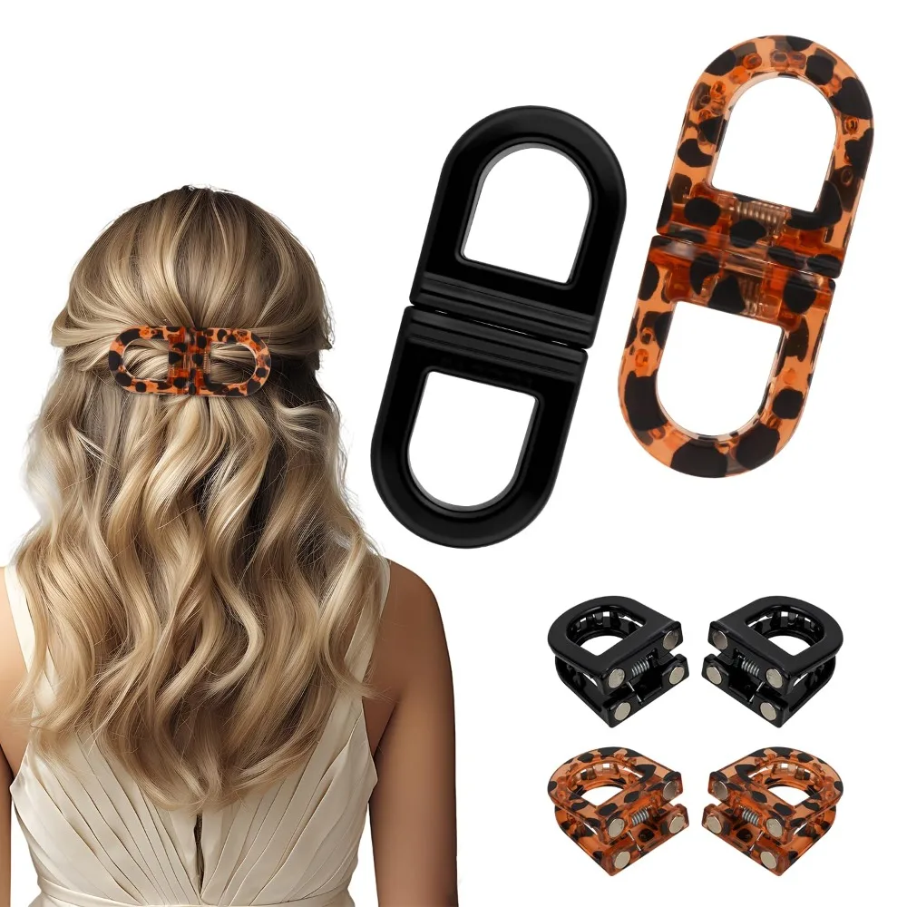 

Magnetic Hair Clips for Women Strong Hold No-Slip No Crease 2-in-1 Hair Styling Clips Gentle on All Hair Types Hairstyles