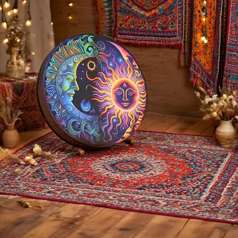 10 بوصة شامان طبل الصوت شفاء أداة الطبل مع عصا طبل آلة موسيقية قرع للبالغين والأطفال