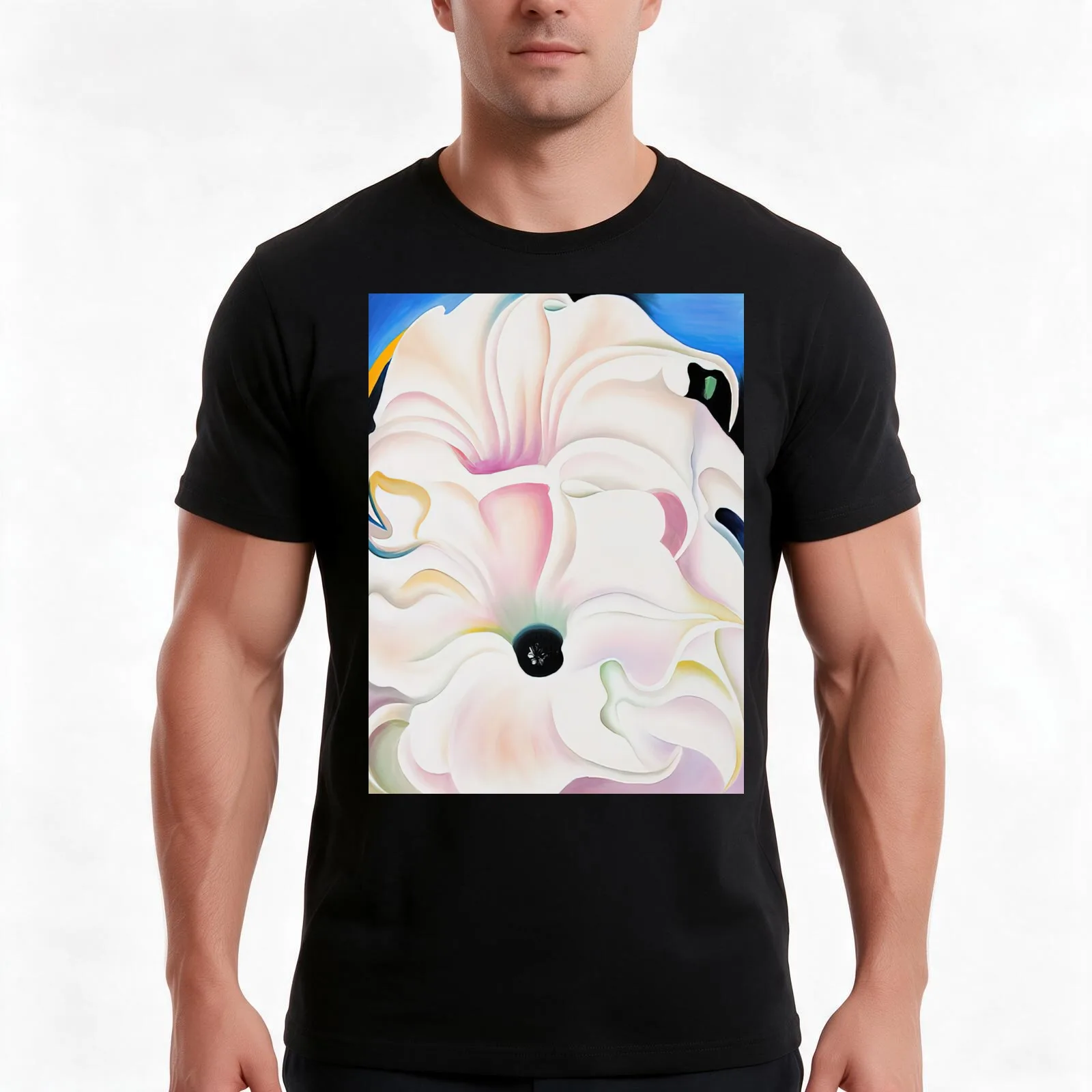 Georgia O'Keeffe - Bella Donna T-Shirt, Summer Casual Cotton Tee, Oversized Streetwear Tops, Vintage Graphic Print, 100% Cotton
