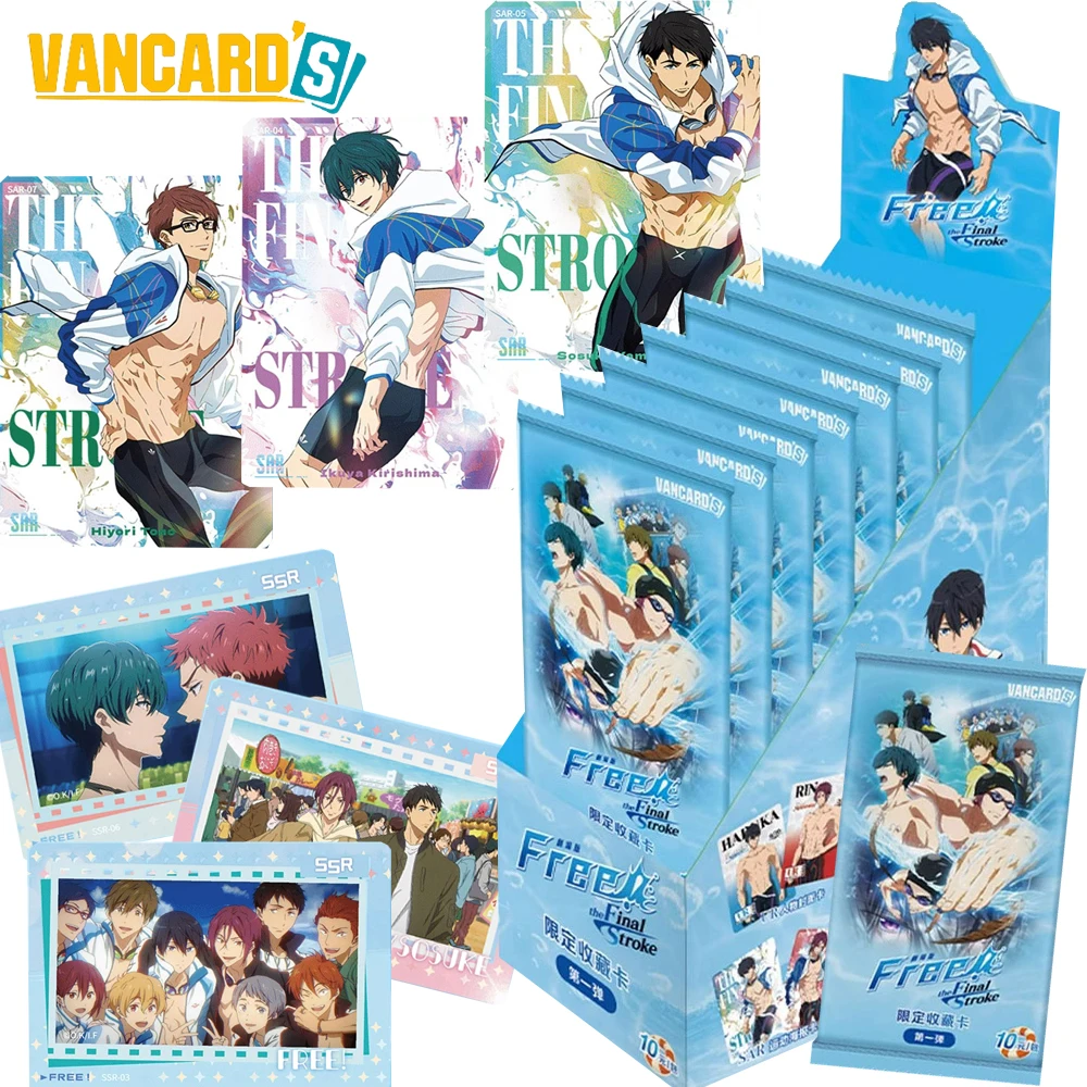 

Оригинальные VANCARD'S Free! Коллекционные карты Final Stroke Campus Anime Nanase Haruka Rin Matsuoka, спортивные плакаты, карты, подарок для фанатов