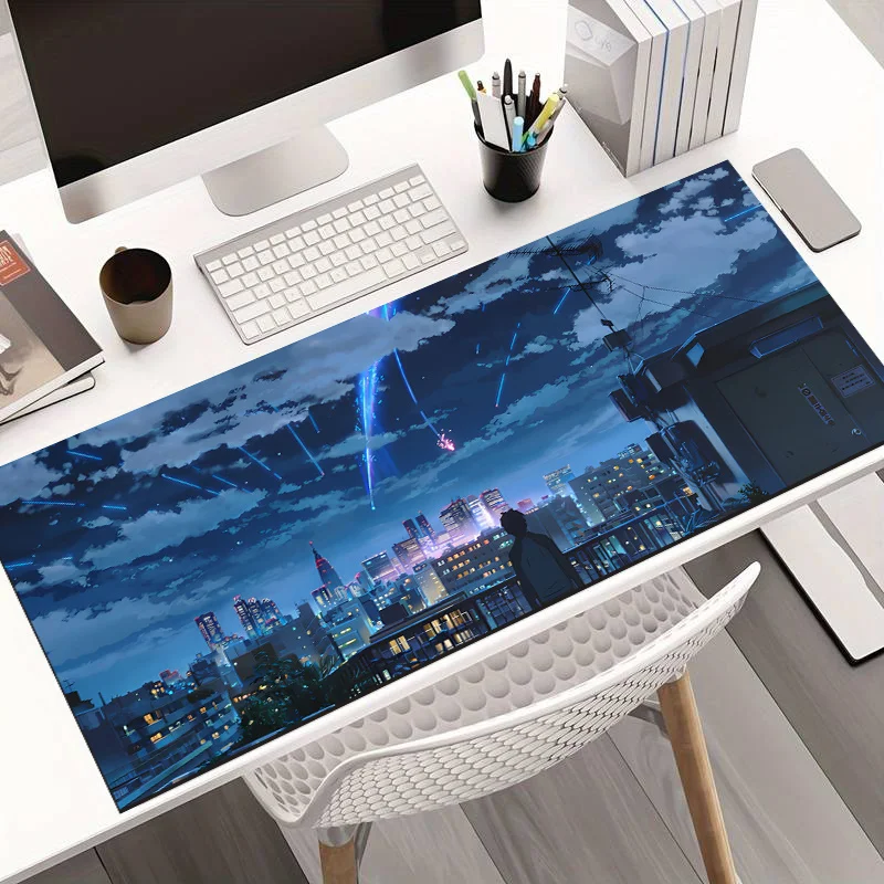 mouse-pad-gamer-anime-night-city-skyline-grande-e-extensivel-antiderrapante-com-design-de-chuva-de-meteoros-para-gamers-e-home-office