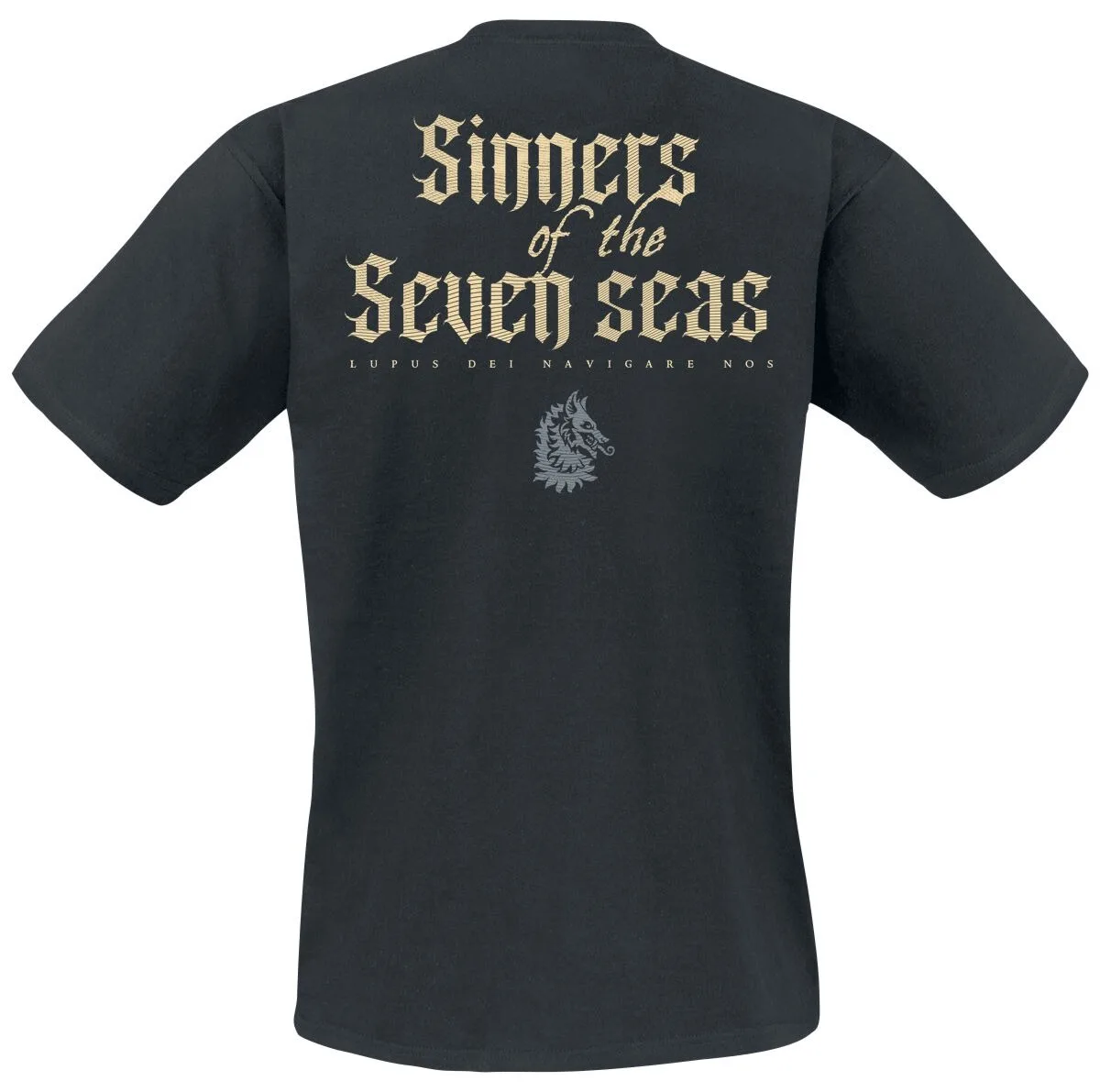 تي شيرت Powerwolf Seven Seas Sinners، تي شيرت Power Metal Band للجنسين، مثالي للمعجبين لإظهار الحب للمعادن القوية مع الفن الملحمي #2
