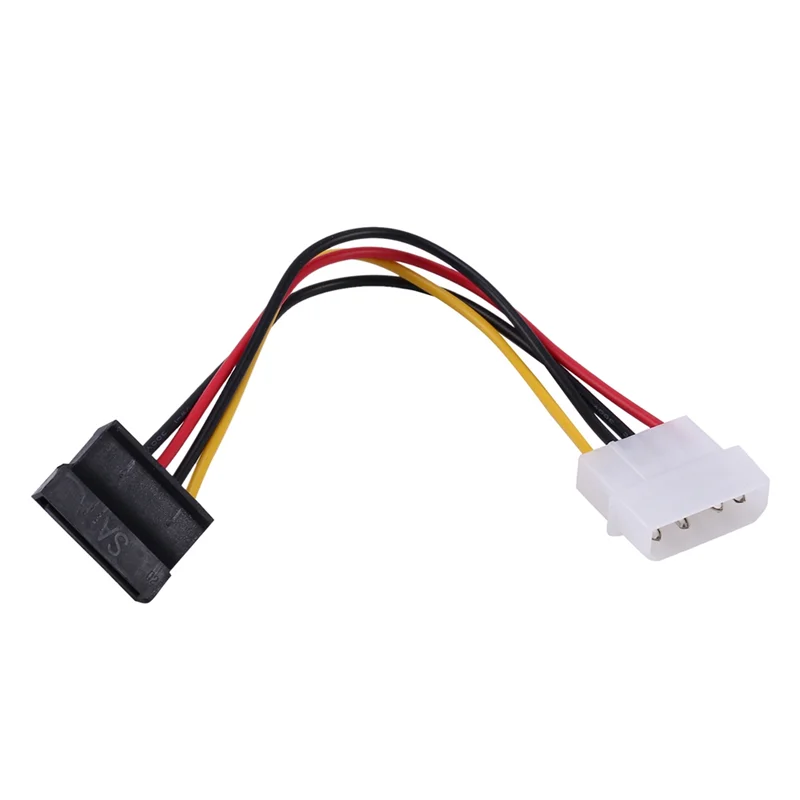 AB46-3X SATA Power Female To Molex Male Adapter Converter Cable, 6-Inch