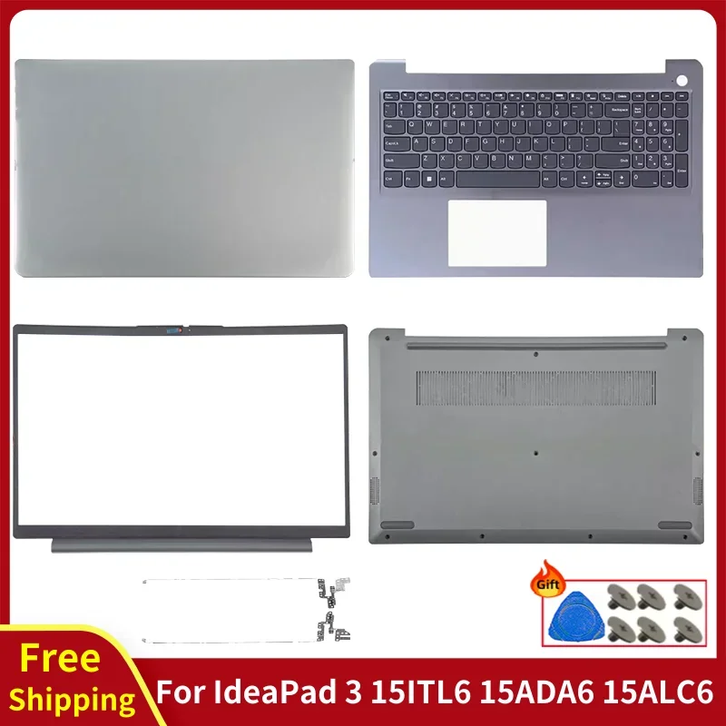 For IdeaPad 3 15ITL6 15ADA6 15ALC6 15ABA7 2021 New Replace Laptop LCD Back Cover/Front Bezel/keyboard/Palmrest/Hinge/Bottom Case