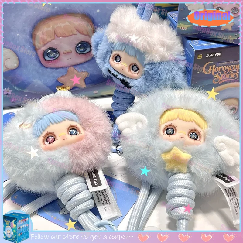 

New Original Maymei Blind Box Toys Horoscope Stories Series Plush Rope Pendant Doll Mystery Box Kawaii Anime Figure Gift