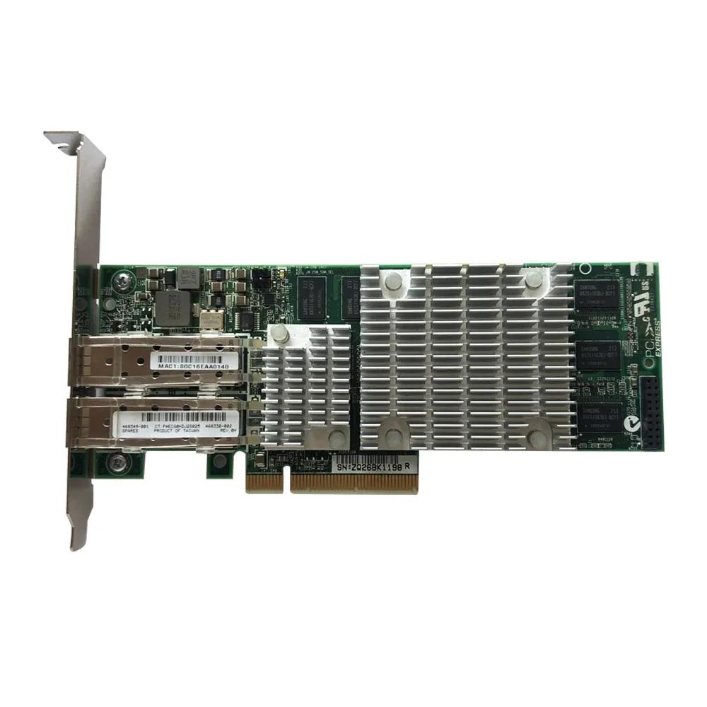 

Оригинальный двухпортовый сетевой адаптер NC522SFP 468349-001 468330-002 10G 10Gb SFP серверный адаптер Ethernet-карты оптоволоконная сетевая карта