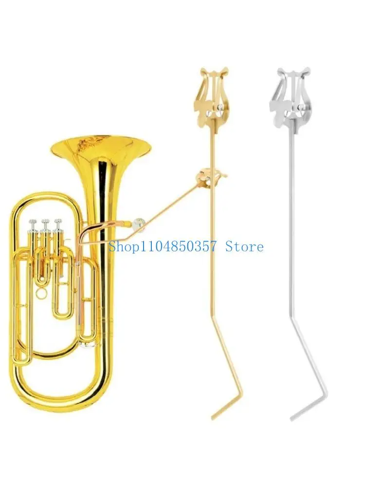 5asd Chapado en Metal Clip para Hojas Música Tubas Marchings Lira Soporte para Partituras Musicales Instrumento latón para