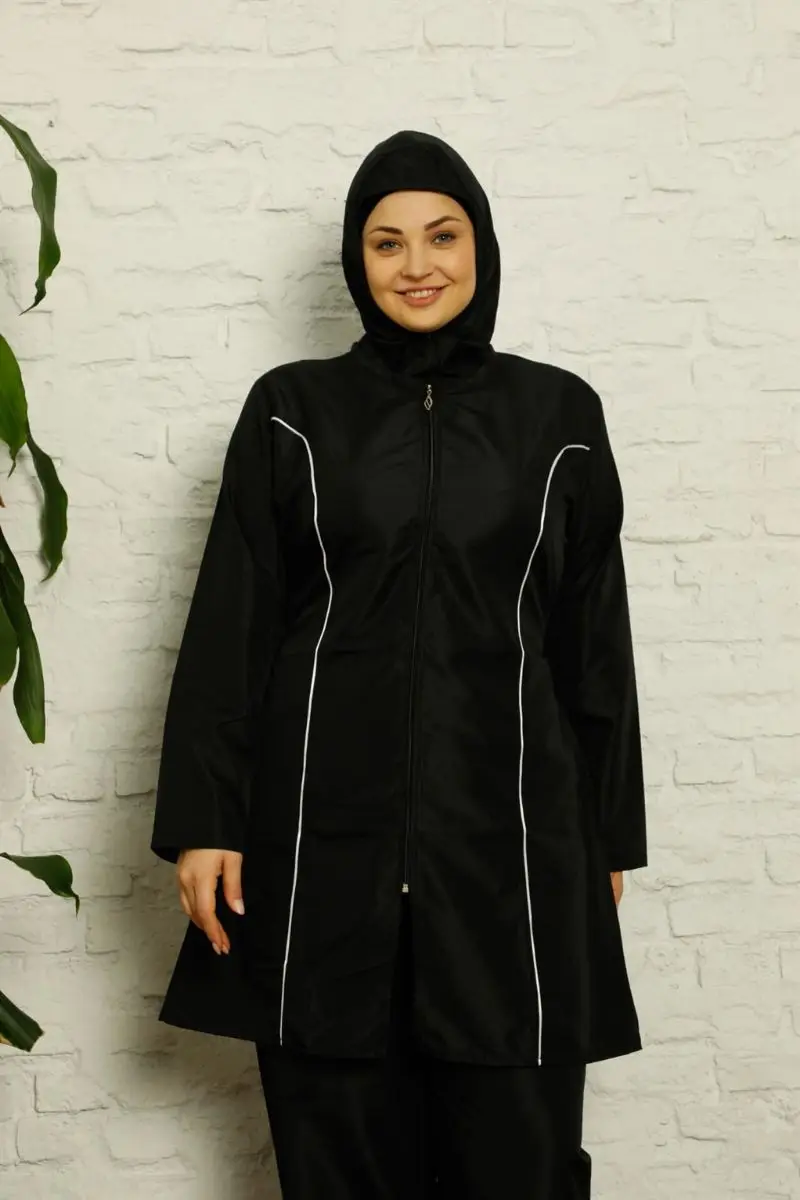 Fashion line full hijab plus size swimwear 32010