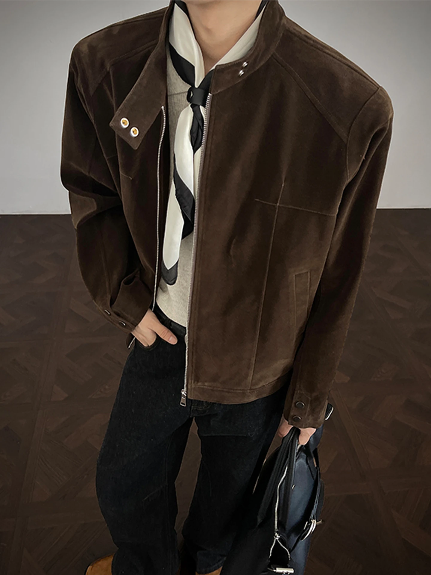 

Мужская куртка Cleanfit American Motorcycle Jaet, свободного кроя, в стиле High Street, осенняя, модная, с застежкой-молнией, длинная...