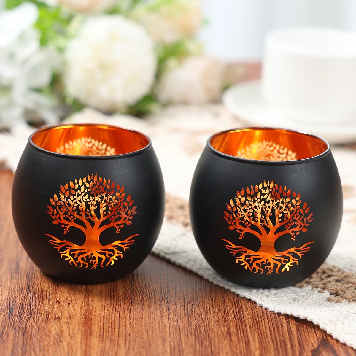 Candle Glass Supplies - Подсвечники в стиле «Древо жизни» для