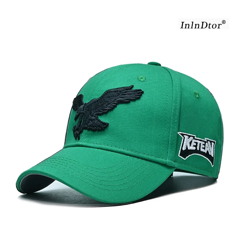 

InlnDtor Trucker Back Snapback Hat Branded Bald Eagle Hat Cartoon High Quality Adult Outdoor Adjustable Hip Hop Hat