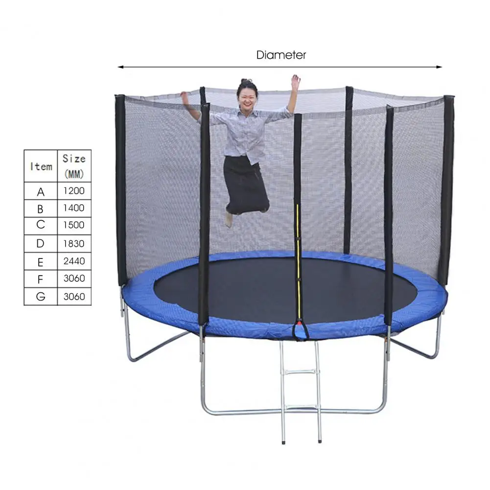 Trampoline Protective-Net High Durability Waterproof Nylon Round Trampoline Replacement Safety Enclosure-Net for Home