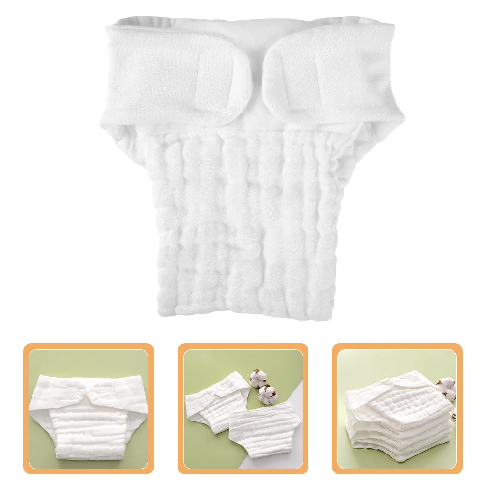 

5Pcs Cotton Baby Diaper Insert Washable Reusable Nappy Pad Liners Soft Absorbent Cloth for Newborn Toddlers Cotton Nappy Pad