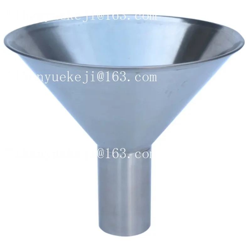 Stainless steel large diameter hopper packaging vacuum bag oil-proof sub-packaging artifact funnel with bracket