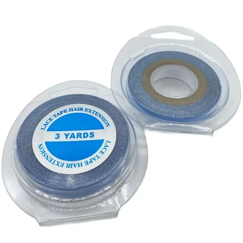 15 roll 3 yards Blue lace front support tape for hair extension double side tape for tape hair extension