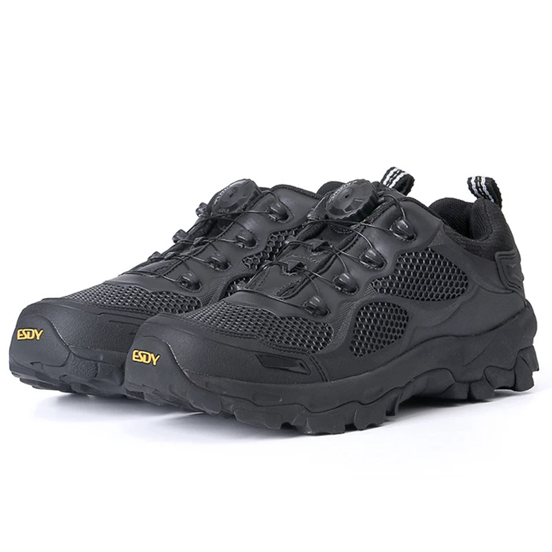 Lynjacye Brand ESDY Quick Lace Knob Quick Response Hiking Boots for Men Women Breathable Outdoor Trekking Boots Sports Sneakers