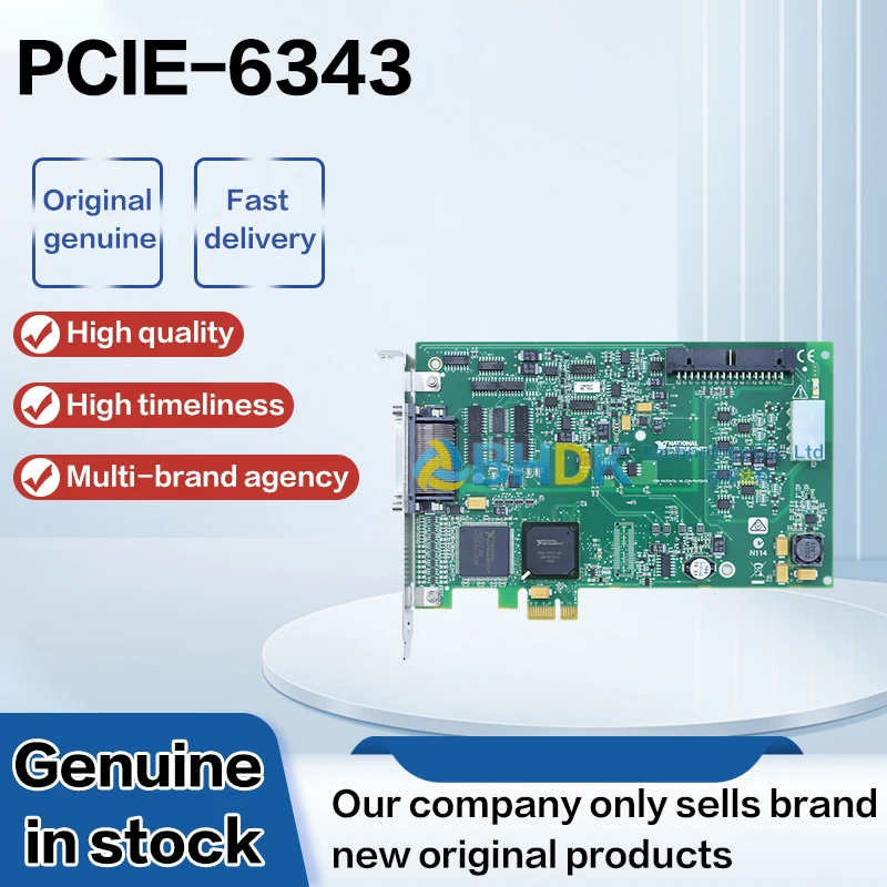 For PCIe-6343 NI X Series Multifunction DAQ Card 32AI 16Bit 500kS/s 4AO 48DIO PCI Express Data Acquisition Board