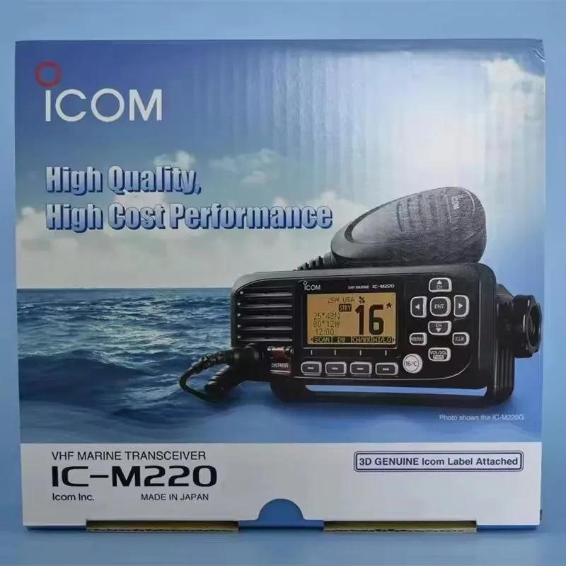

IPX7 Water Proof CCS VHF Radio Telephone Transceiver IC-M220 Maritime Navigation Communication Radio Base Station